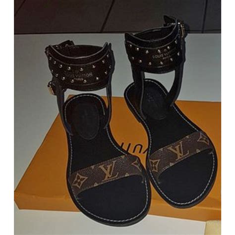 lv flats sandals|louis vuitton nomad sandals.